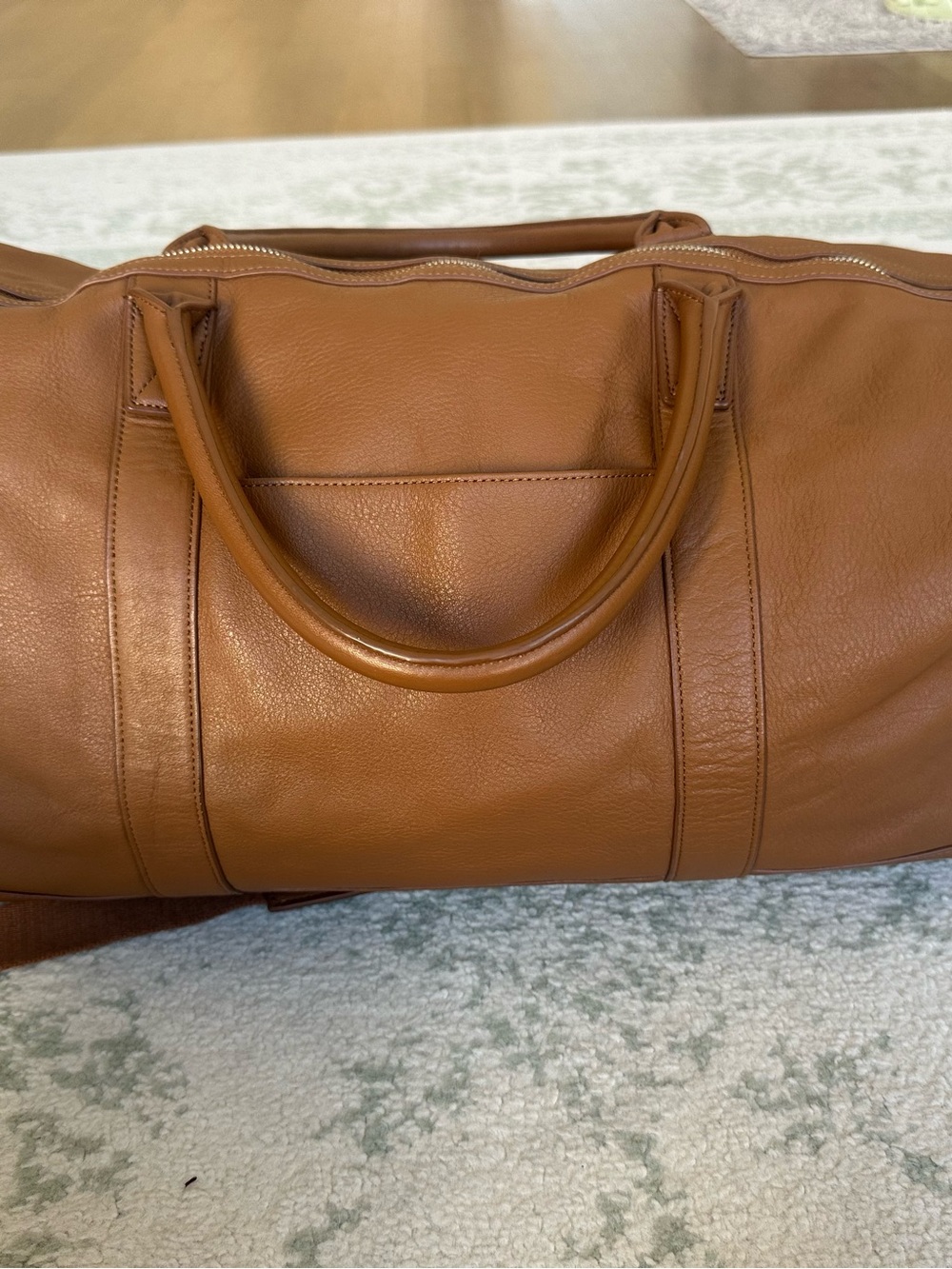 Leatherology Kessler Large Duffle Bag Cognac Leather Weekender
